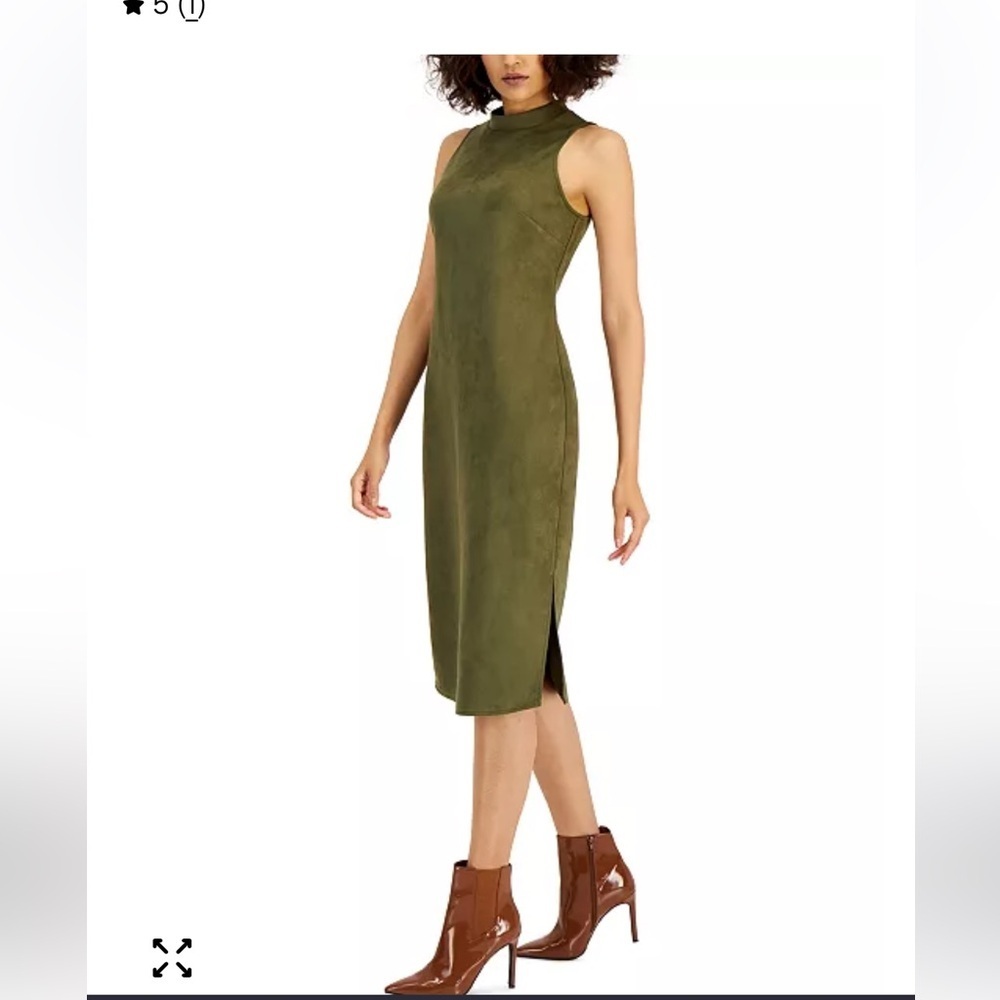 INC International Concepts Olive Midi Dress